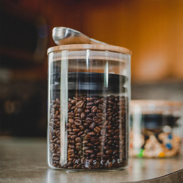 Airscape Glass 7-Inch Coffee Canister - 1lb   Airscape Glass 7-Inch Coffee Canister - 1lb
