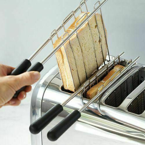 Dualit DUALIT TOASTER 4 SLICE POLISHED STAINLESS 42174 WITH 2 SANDWICH CAGES HEIDELBERG