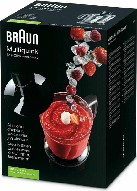 Braun BRAUN MULTIQUICK BLENDER COMPLETE MQ40 BLACK MQ40MQ9 1250ml IN HEIDELBERG