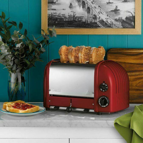 Dualit DUALIT TOASTER 4 SLICE NEWGEN RED 47061 WITH 5 YEAR WTY IN HEIDELBERG