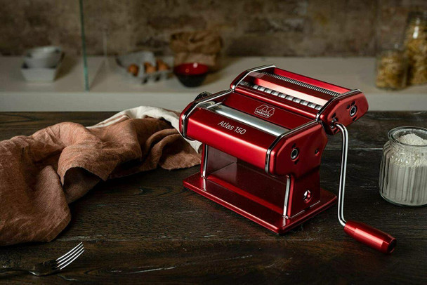 Marcato MARCATO ATLAS 150 PASTA MAKER RED MADE IN ITALY GENUINE IN STOCK IN HEIDELBERG