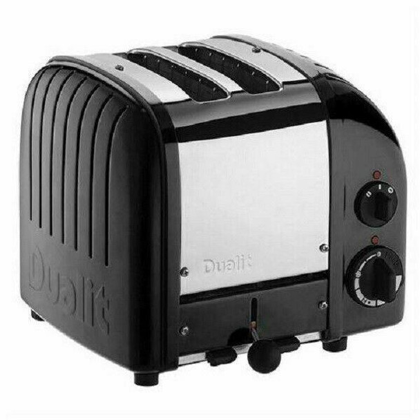 Dualit DUALIT TOASTER 2 SLICE GLOSS BLACK NEWGEN 27067 / DU02BKGng WITH 5 YR WTY
