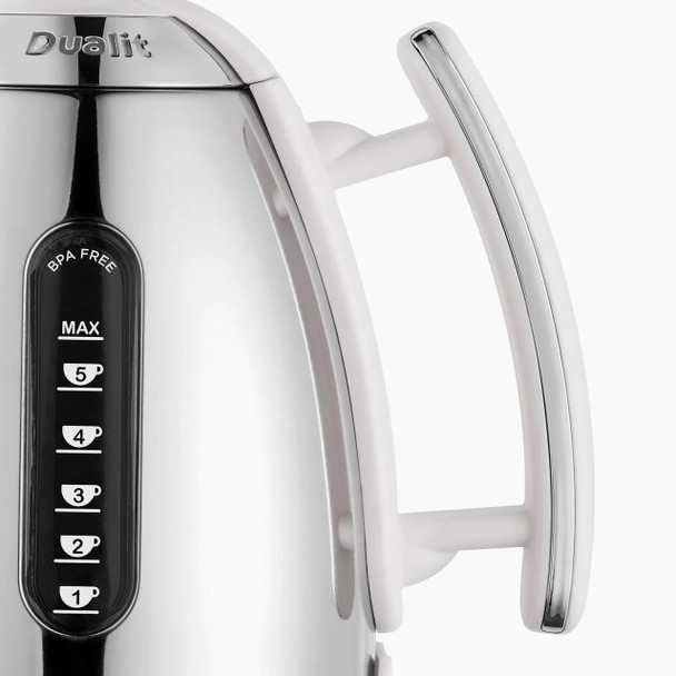 Dualit Lite Jug Kettle – 1.5 L Cordless Stainless Steel Kettle with BPA‑Free Water Window & Rapid‑Boil Base 