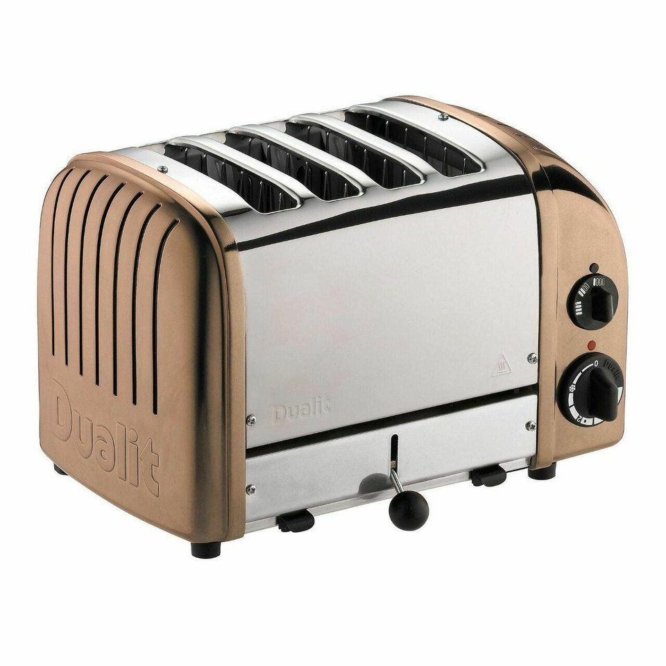 DUALIT CLASSIC COPPER POLISHED STAINLESS KETTLE AND TOASTER COMBO IN HEIDELBERG Small