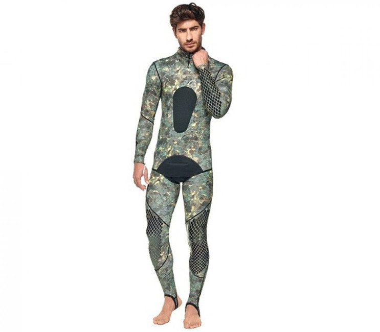 SEAC Pirana Wetsuit Green Camouflage - DolphinScuba.com, Inc.