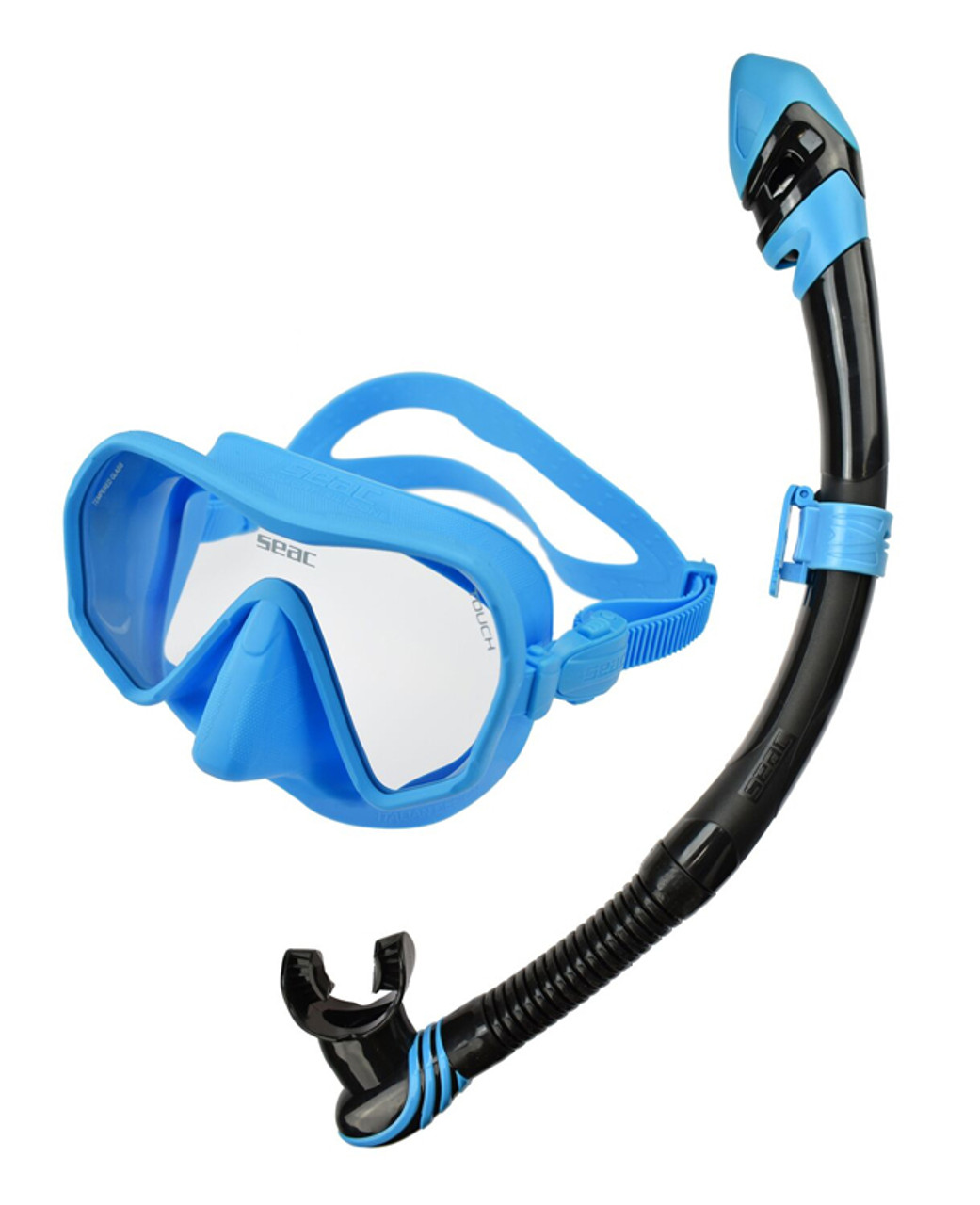 SEAC Set snorkeling palmes + masque + tuba adulte ALA blue - Private Sport  Shop