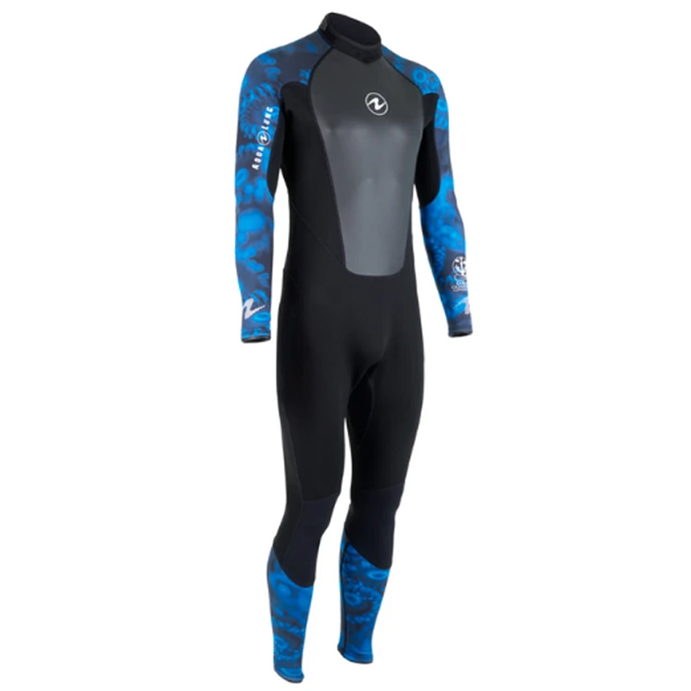 Aqua Lung Hydroflex 1mm Wetsuit - Men - Camo Blue - DolphinScuba