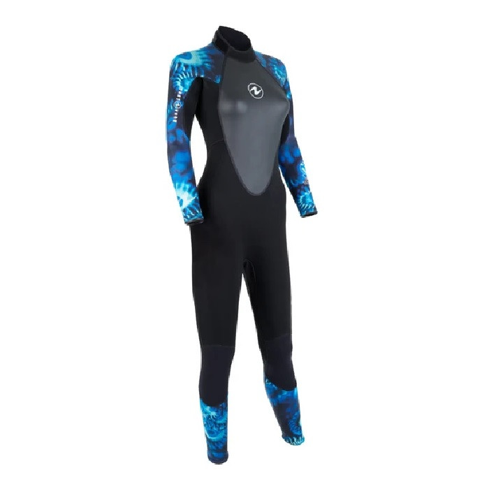 Aqua Lung HydroFlex 1mm Womens Wetsuit - Camo Blue - DolphinScuba