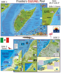 Franko Maps - Cozumel Dive Map