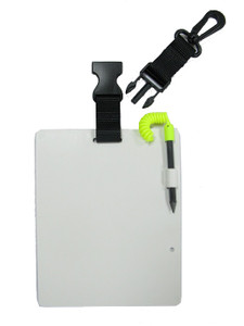 Storm Scuba Diving Underwater Writing Slate and Pencil with QR Clip