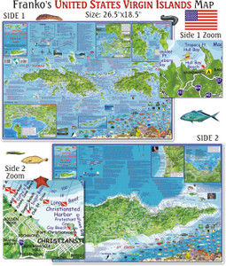 Franko Maps - U.S. Virgin Islands Map