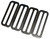 Storm 2" Stainless Steel Divers Weight Belt Keeper - 4-Pack