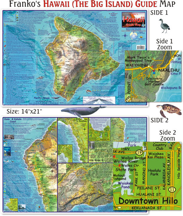 Franko Maps - Hawaii Guide Map