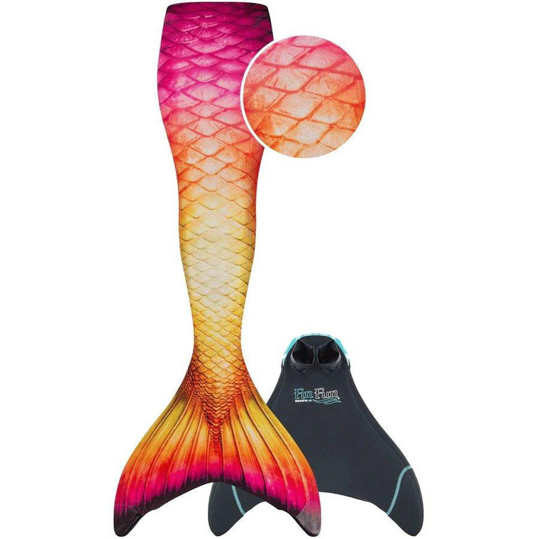 Fin Fun Mermaid Tail with Monofin (R) - Hawaiian Sun