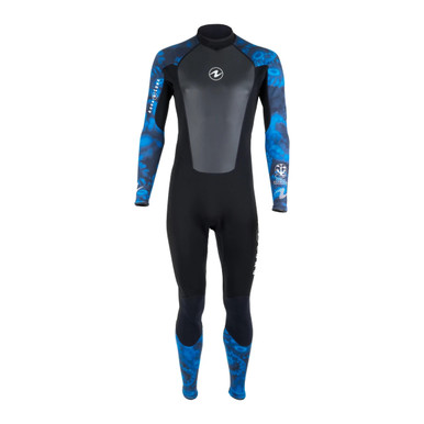 Aqua Lung HydroFlex 3mm Wetsuit - Men - Camo Blue - DolphinScuba