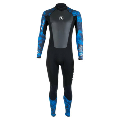 Aqua Lung HydroFlex 1mm Womens Wetsuit - Camo Blue - DolphinScuba