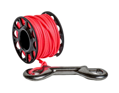 Best Divers Finger Reel – Messing-Karabiner Mit 30 M Seil, Perfekt Für Taucher