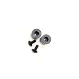 DCS system retention hardware kit with 2 screws and 2 rubber grommets, gray and black.