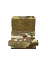 DARA TOURNIQUET CARRIER, camouflage green and brown, durable fabric, for most tourniquets, military style pouch.
