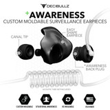 MOLDABLE SURVEILLANCE EARPIECES +AWARENESS