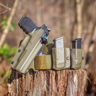 Holster and Mag Carriers in OD Green for Glock 40 MOS 