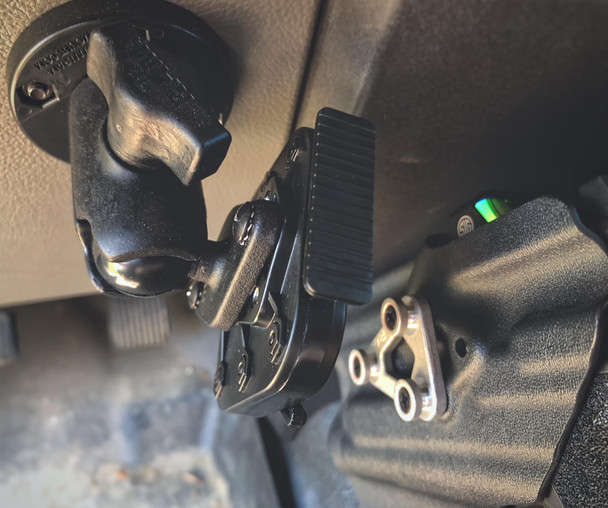 Light bearing Mounted Holster and ALQD Quick Disconnect System