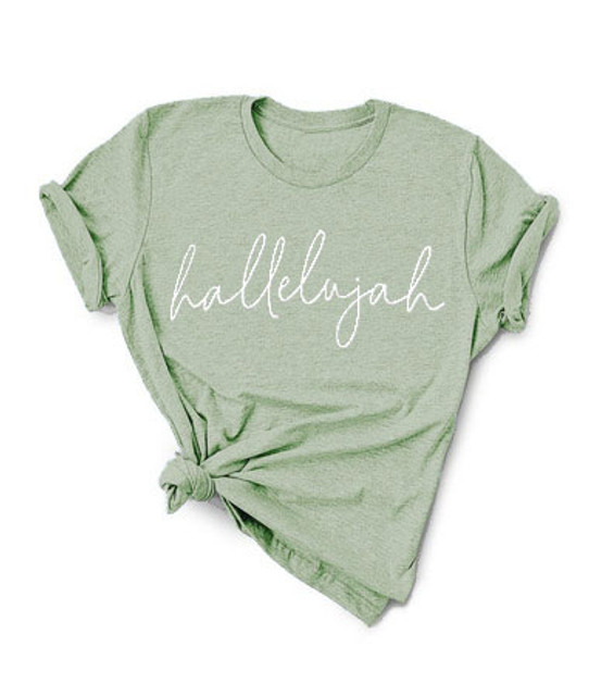 Hallelujah T-Shirt - Sage