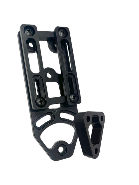 DARA DBL2 Holster Attachment, black, with spacer, MOLLE compatible, from Dara Holsters product series.