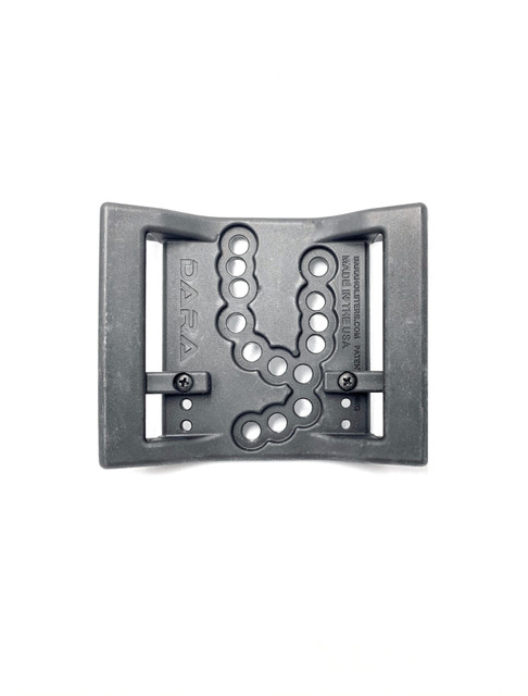 DARA Double Loop kydex belt clips, replacement belt loop for holster, black color, compatible with OWB holster.