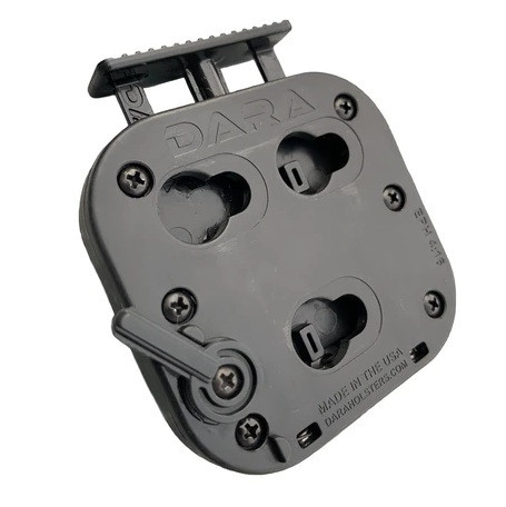 DARA ALQD Receiver, gray, robust body with auto locking quick disconnect feature, made in USA.