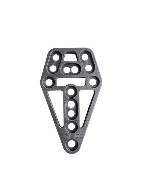DARA The Bridge™ black modular gear adapter for holsters and attachment systems.