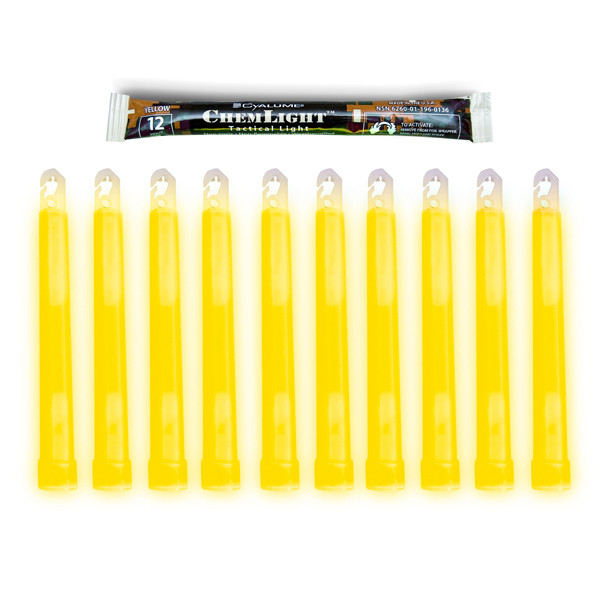HIGH INTENSITY YELLOW 30 MINUTE LIGHT STICK