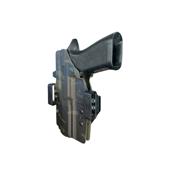 Dara Concealment OWB Holster, a low-profile, concealable outside-the-waistband holster for secure, comfortable carry.