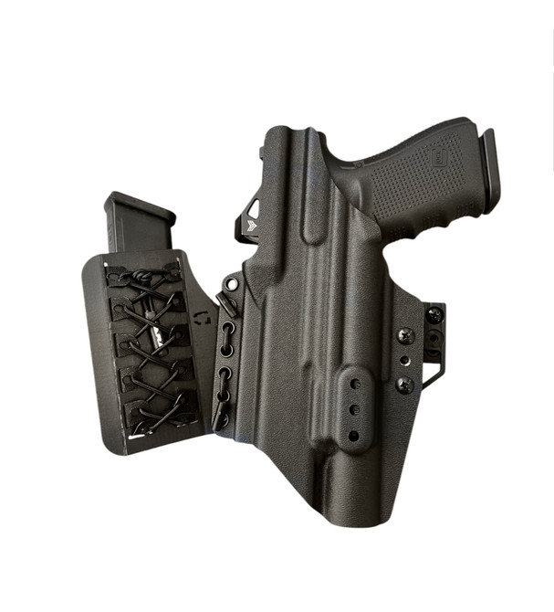DARA DCS Light-Bearing Concealment System, black, modular holster with detachable mag carrier, appendix, AIWB, IWB, OWB.