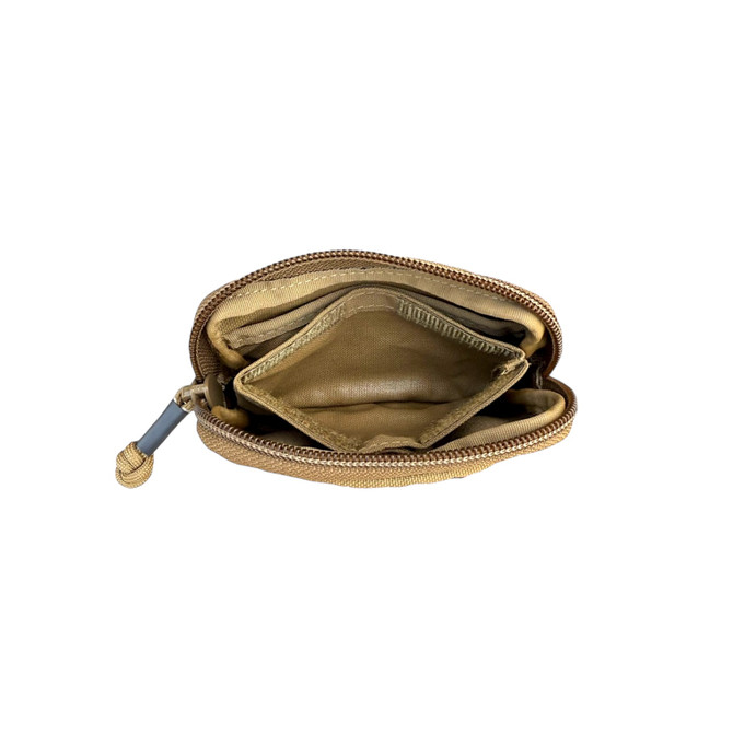 Coyote Brown Dara Utility Pouch Inside Coyote Brown Dara Utility Pouch Inside