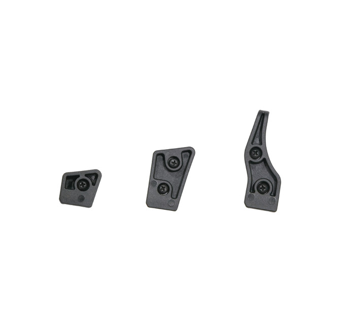 DARA Level 2 Control Kit, three interchangeable release options for level 2 holster retention button kit.