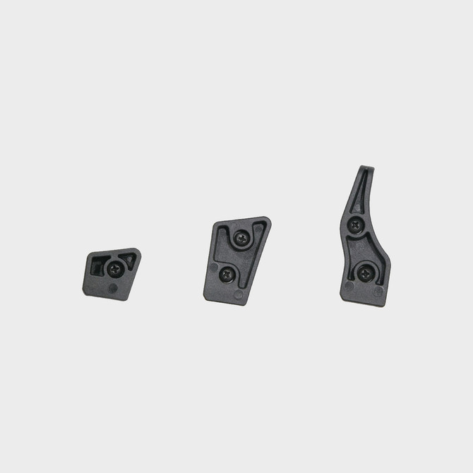DARA Level 2 Control Kit, three black polymer retention buttons for level 2 holster customization.