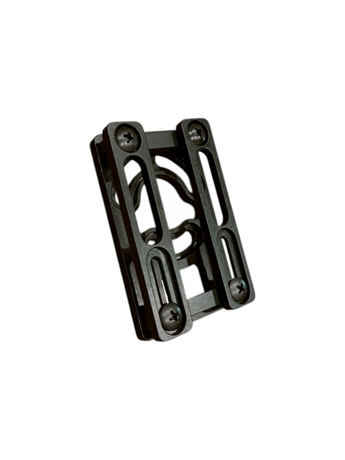 DBL1 attachment by Dara Holsters, black, machined aluminum, versatile dbl1 attachment for various belt sizes.