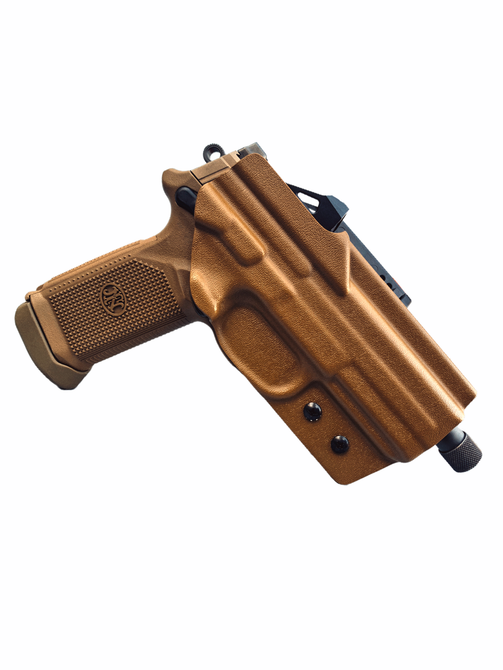 DARA OWB holster for Glock43, outside the waistband holster, best OWB holster, copper kydex gun holster.