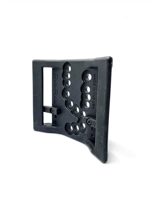 DARA Double Loop kydex belt clips, replacement belt loop for OWB Holster, black kydex material.