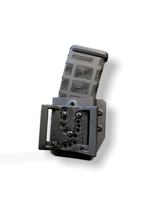 Kydex AR Mag Carrier, ambidextrous, adjustable retention, for AR15 platform magazines, 3 gun matches.