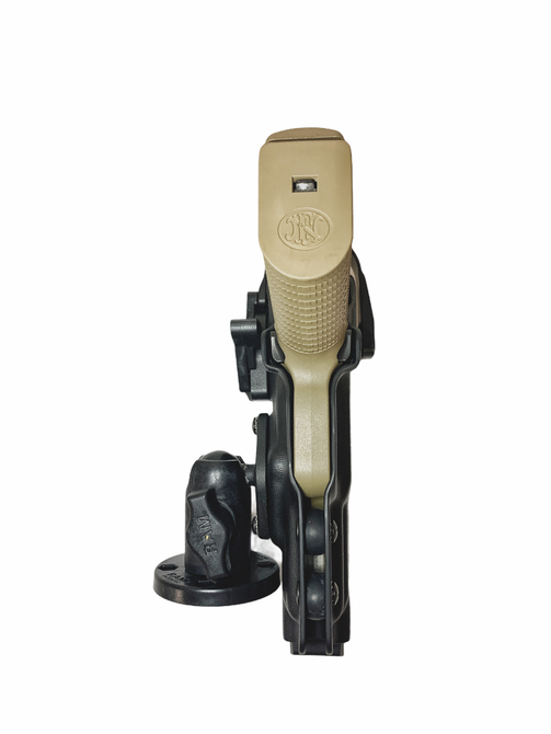 DARA LEVEL 2 MOUNTED HOLSTER for Glock, Sig, H&K, Taurus, 1911, Kydex car holster with RAM mount.