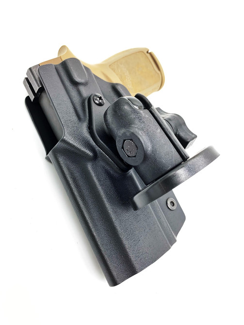 DARA MOUNTED VEHICLE HOLSTER in black kydex with RAM Mount, fitting Glock, Sig, HK, 1911, Taurus.