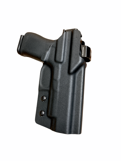 DARA vehicle mounted holster for Glock, Sig, H&K, Taurus, 1911, made from durable Kydex with RAM mount.