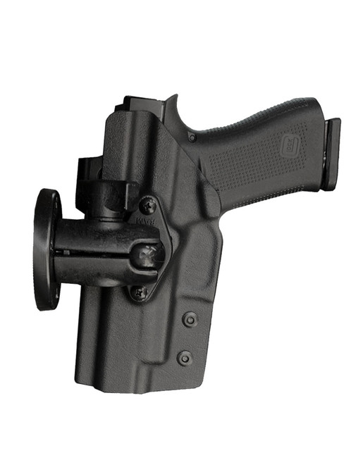 DARA MOUNTED VEHICLE HOLSTER in black kydex with RAM mount for Glock, Sig, HK, 1911, Taurus.