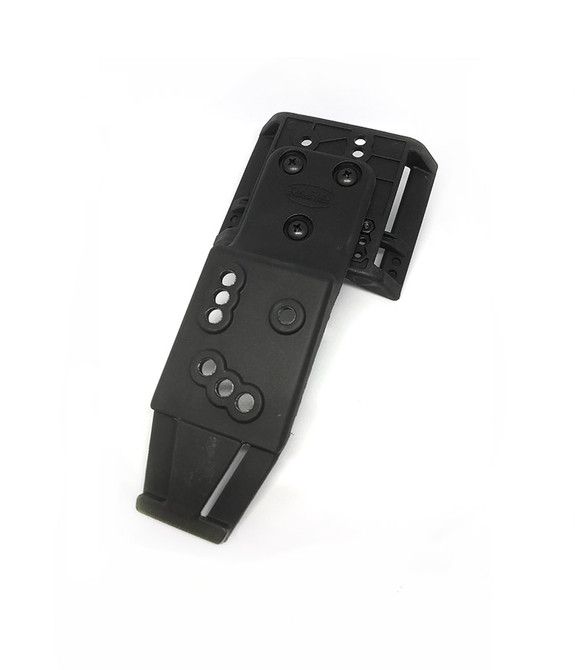 DARA DOUBLE LOOP + DROP OFFSET drop off set attachment, black, for OWB holster.
