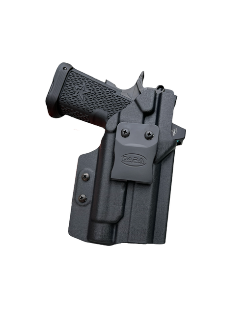 Dara LIGHT BEARING IWB HOLSTER for handguns, kydex inside the waistband pistol holster gun accessory.
