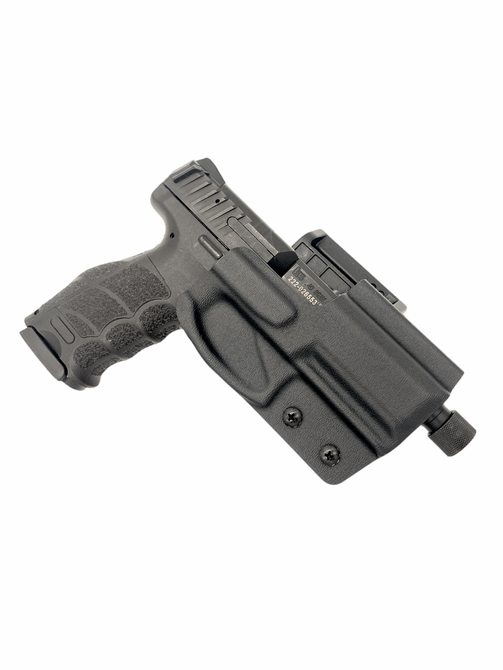 DARA Action Sport Holster, black, for fast draw, IDPA, USPSA, and IPSC compatible, race gun holster.