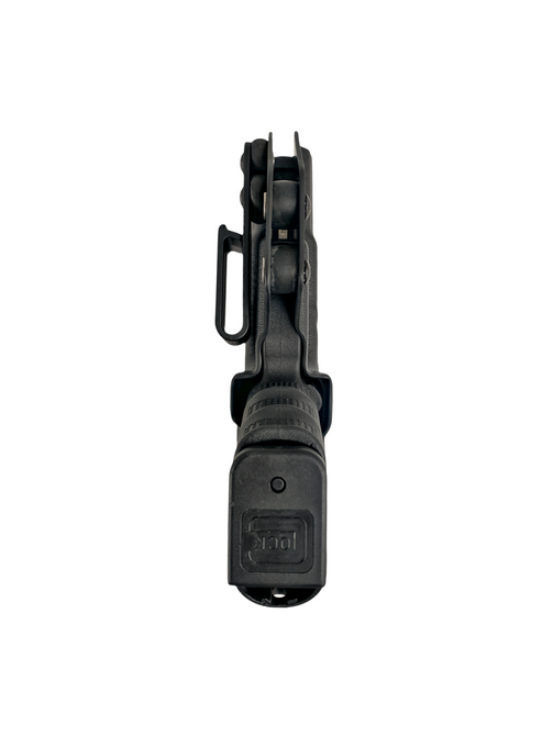 DARA Slick Side IWB Holster, black, tuckable, for right or left hand shooter, slim design.