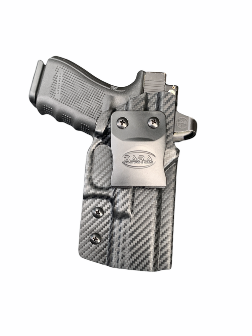 Dara IWB Holster, inside the waistband gun holster, kydex holster for concealed carry.